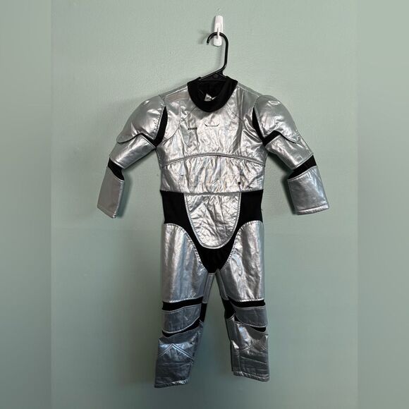 Disney Store Star Wars Captain Phasma Costume Child Boys Size XS 4 Bodysuit Only - Picture 1 of 6